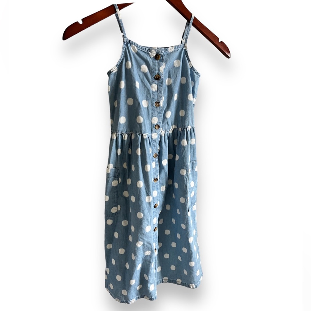Arizona Chambray Denim Button Sundress with Pockets